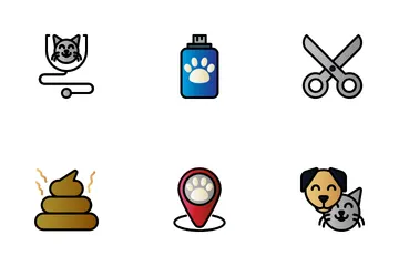 Veterinär & Haustier Symbolpack