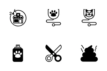 Veterinär & Haustier Symbolpack
