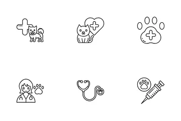 Veterinario Paquete de Iconos