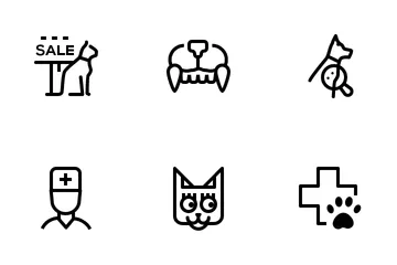 Veterinary Clinic Services Icon Pack
