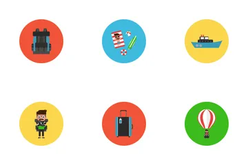 Viagens de verão Icon Pack