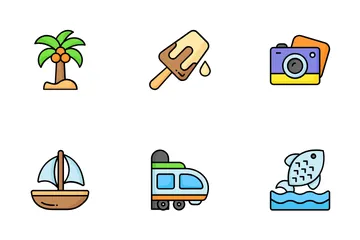 Viaggio ed estate Icon Pack