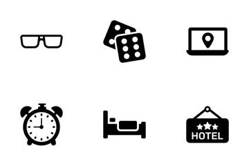 Viaggi e alberghi Icon Pack