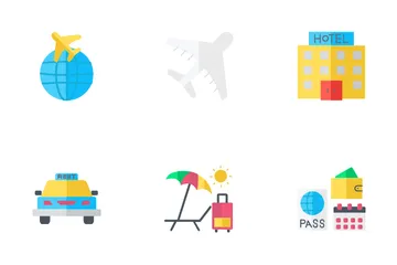 Viaggi e tour Icon Pack