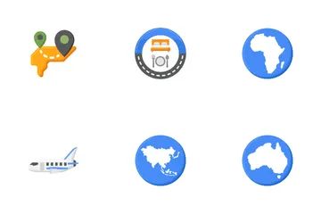 Viaje al extranjero Paquete de Iconos