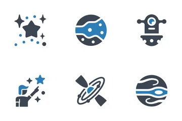 Viaje espacial Paquete de Iconos