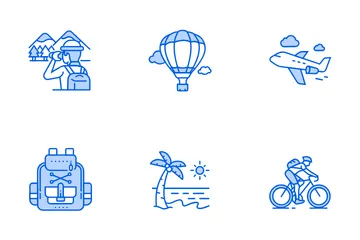 Viajes y vacaciones Paquete de Iconos