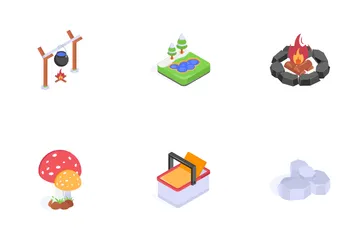 Viajes y aventuras de invierno Icon Pack