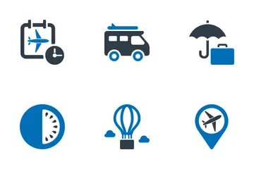 Viajes y vacaciones Icon Pack