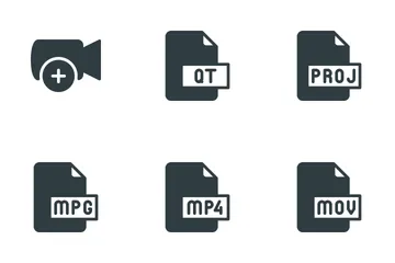 Video Actions & Files Icon Pack