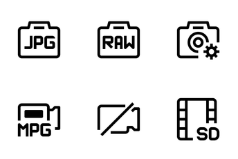 Video And Camera  Icon Pack