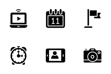 Video Blogging And Copy Writing Icon Pack
