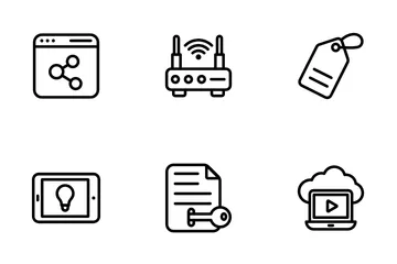 Video Blogging And Copywriting Icon Pack