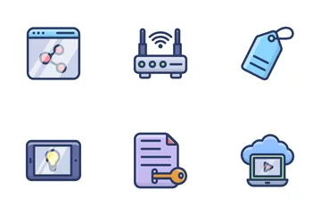 Video Blogging And Copywriting Icon Pack