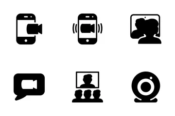 Video Conference  Icon Pack