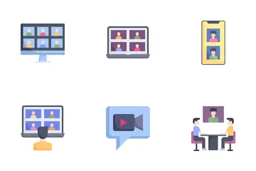 Video Conference Icon Pack