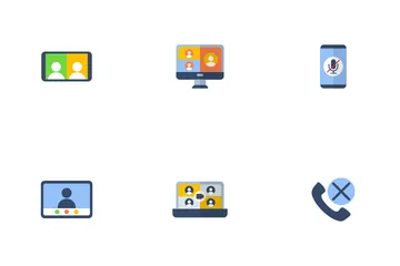 Video Conference Icon Pack