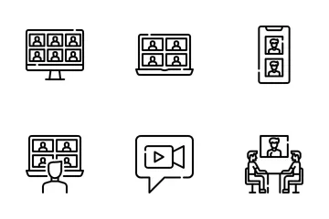 Video Conference Icon Pack