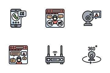 Video Conference Icon Pack