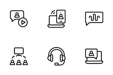 Video Conference Icon Pack