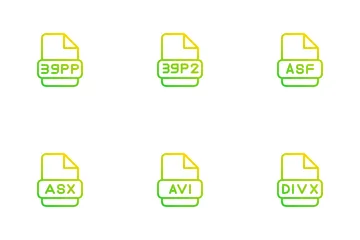 비디오 파일 아이콘 팩