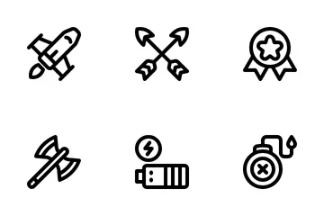 Video Game Element Icon Pack