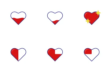 Video Game Heart Life Icon Pack