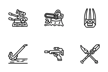 Video Game Weapons Icon Pack
