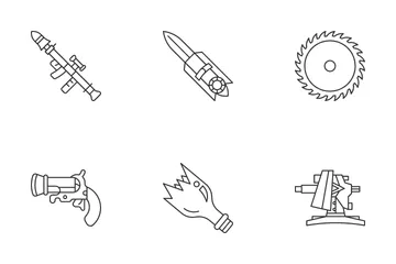 Video Game Weapons Icon Pack