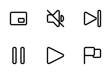 Video Player Interface Icon Pack