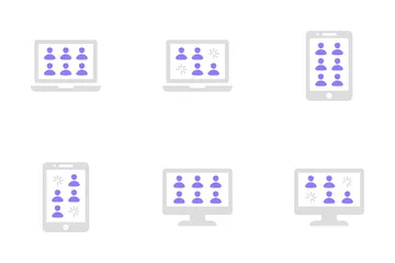 Videoconferência Icon Pack