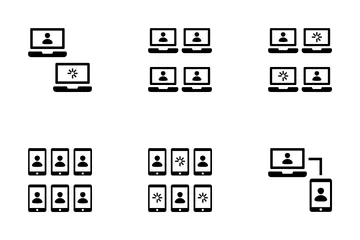 Videoconferência Icon Pack