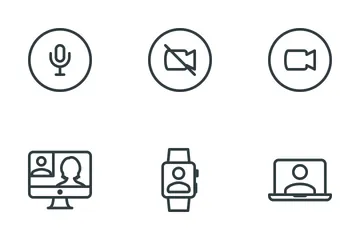 Videoconferência Pacote de Ícones