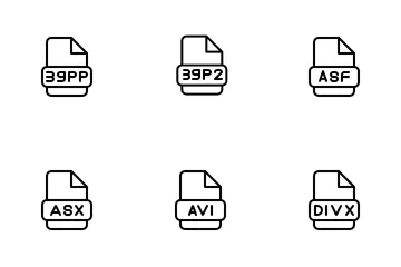 Videodateien Symbolpack