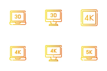 Videos And Resolution Icon Pack