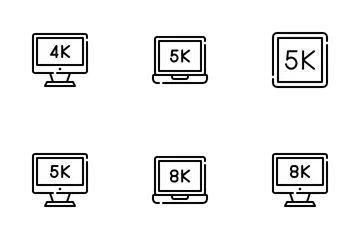 Videos And Resolution Icon Pack