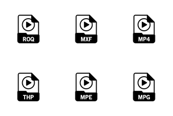 Videos File Format Icon Pack