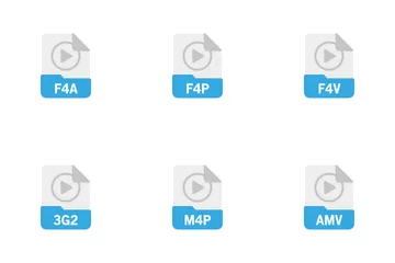 Format de fichier vidéo Pack d'Icônes