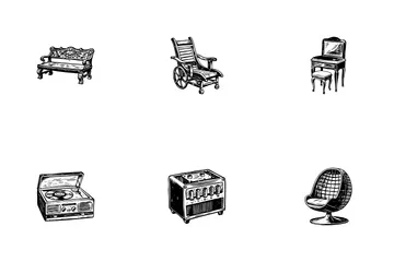 Vintage Interior Icon Pack