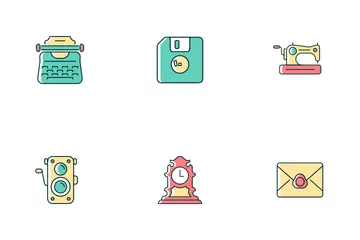 Vintage-Stil Symbolpack