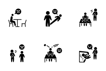 Violence In Society Icon Pack
