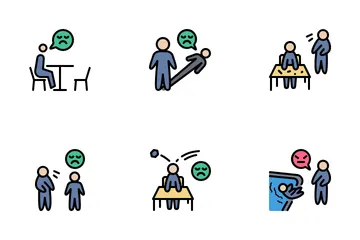 Violence In Society Icon Pack