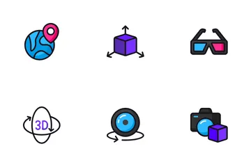 Virtual And Mixed Reality Icon Pack