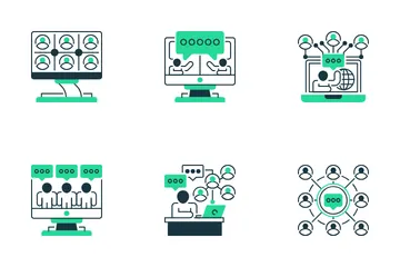 Virtual Meeting Icon Pack
