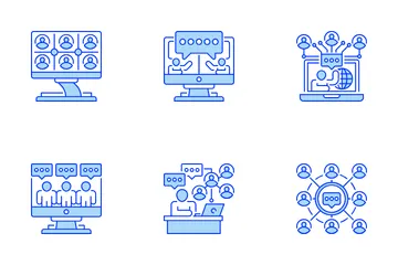 Virtual Meeting Icon Pack