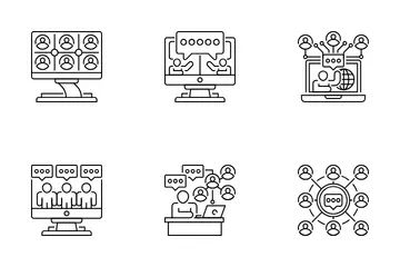 Virtual Meeting Icon Pack
