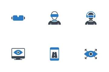 Virtual Reality And Drone Icon Pack