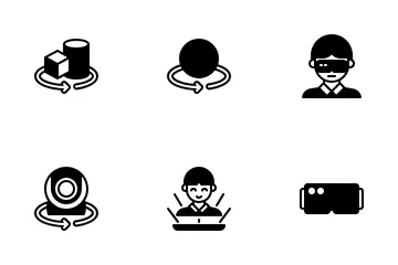 Virtual Reality Semi Solid Icon Pack