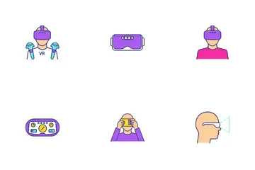 Virtuelle Realität Icon Pack