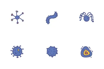 Virus And Bacteria (filled) Icon Pack